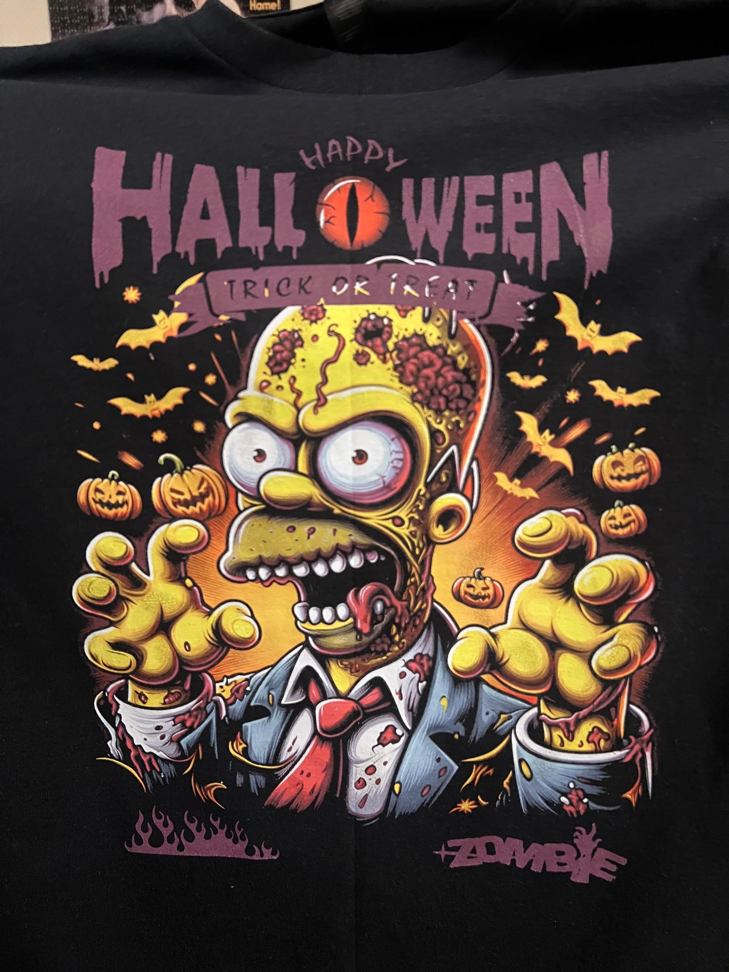 Camiseta de Homer Simpson Zombie
