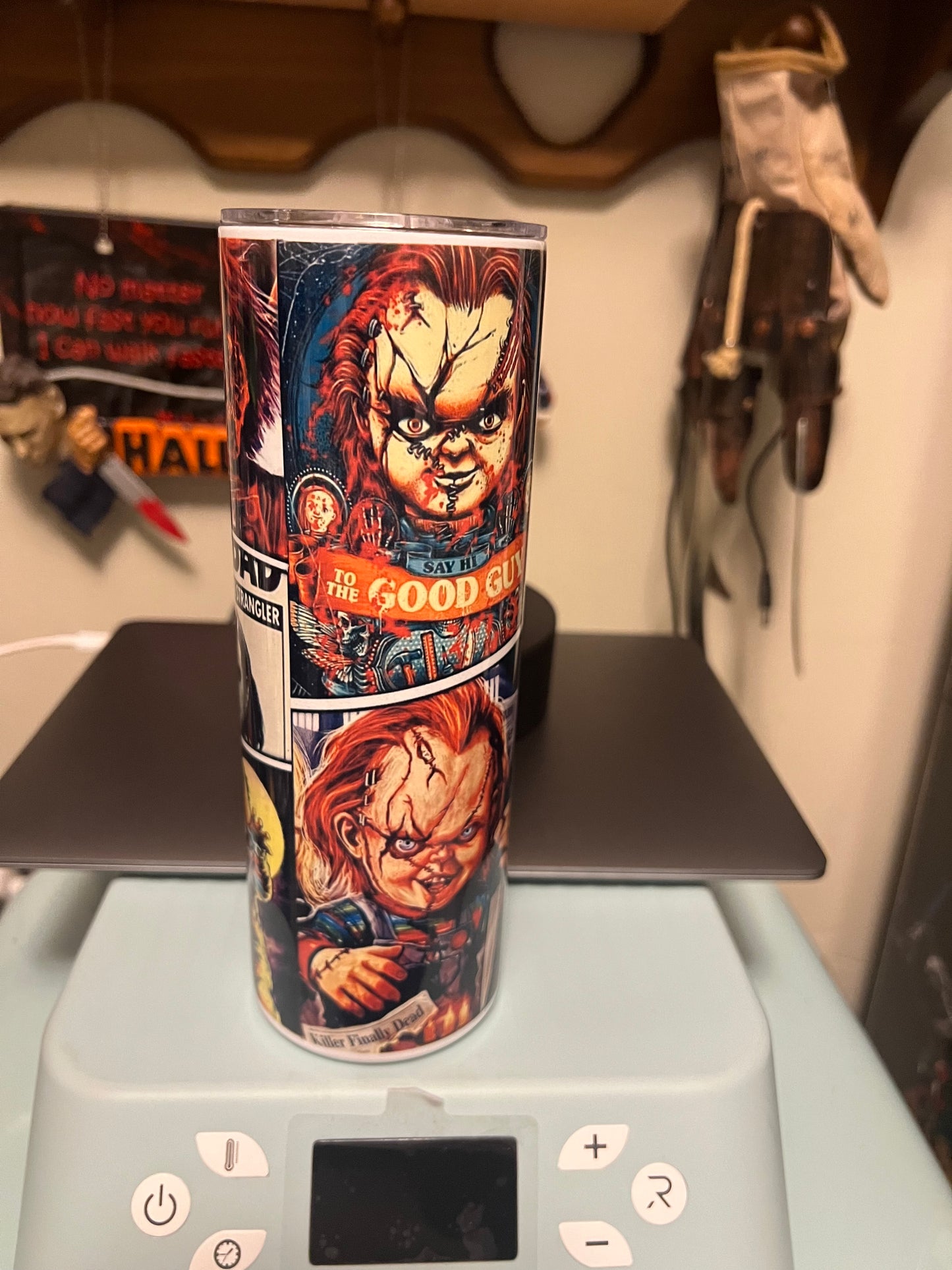 Child’s Play Faces Of Chucky Tumbler