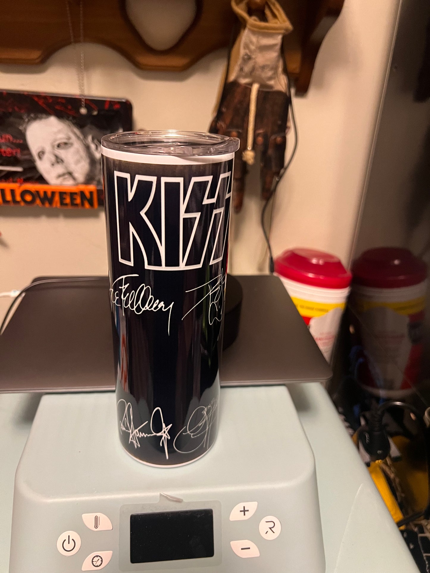 Kiss Autographed reproduction 20oz tumbler