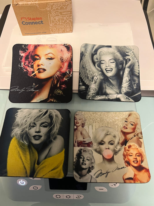 Marilyn Monroe 4pc Coaster Set