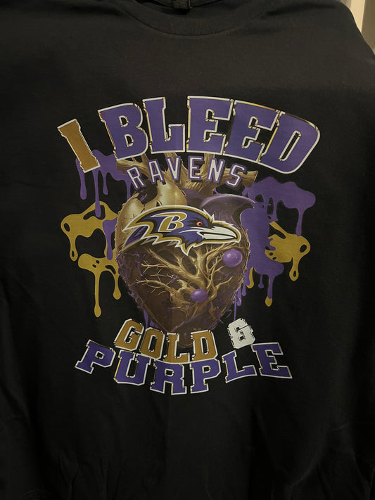 Baltimore Ravens bleeding heart shirt