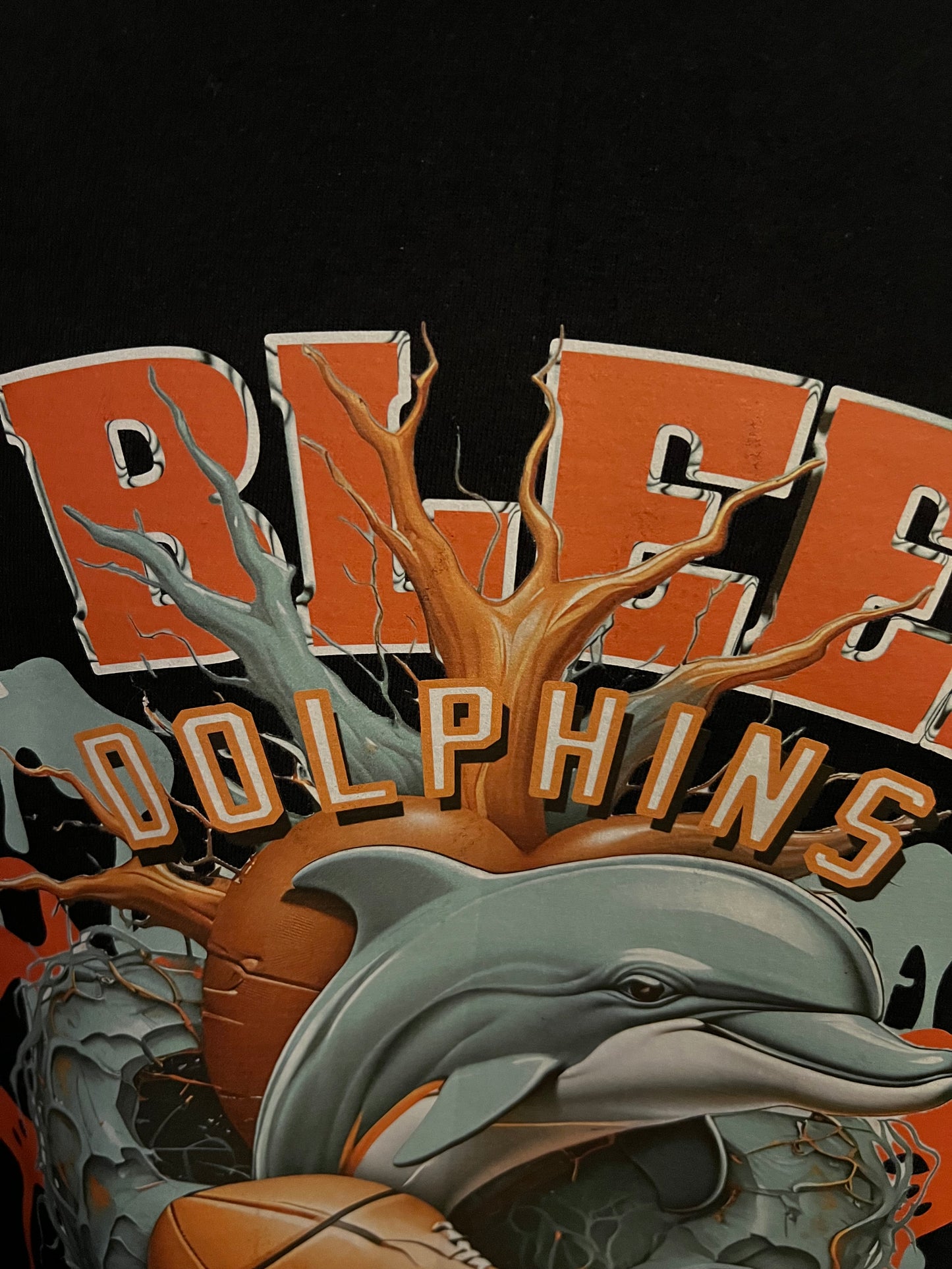 Miami Dolphins Bleeding Heart Tshirt