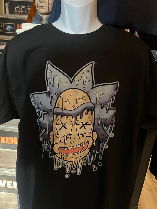 Camiseta urbana Drip de Rick y Morty