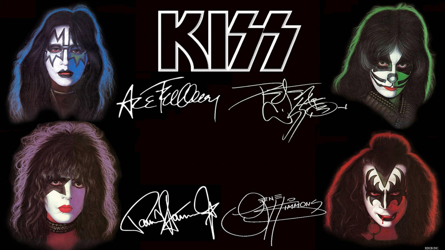 Kiss Autographed reproduction 20oz tumbler