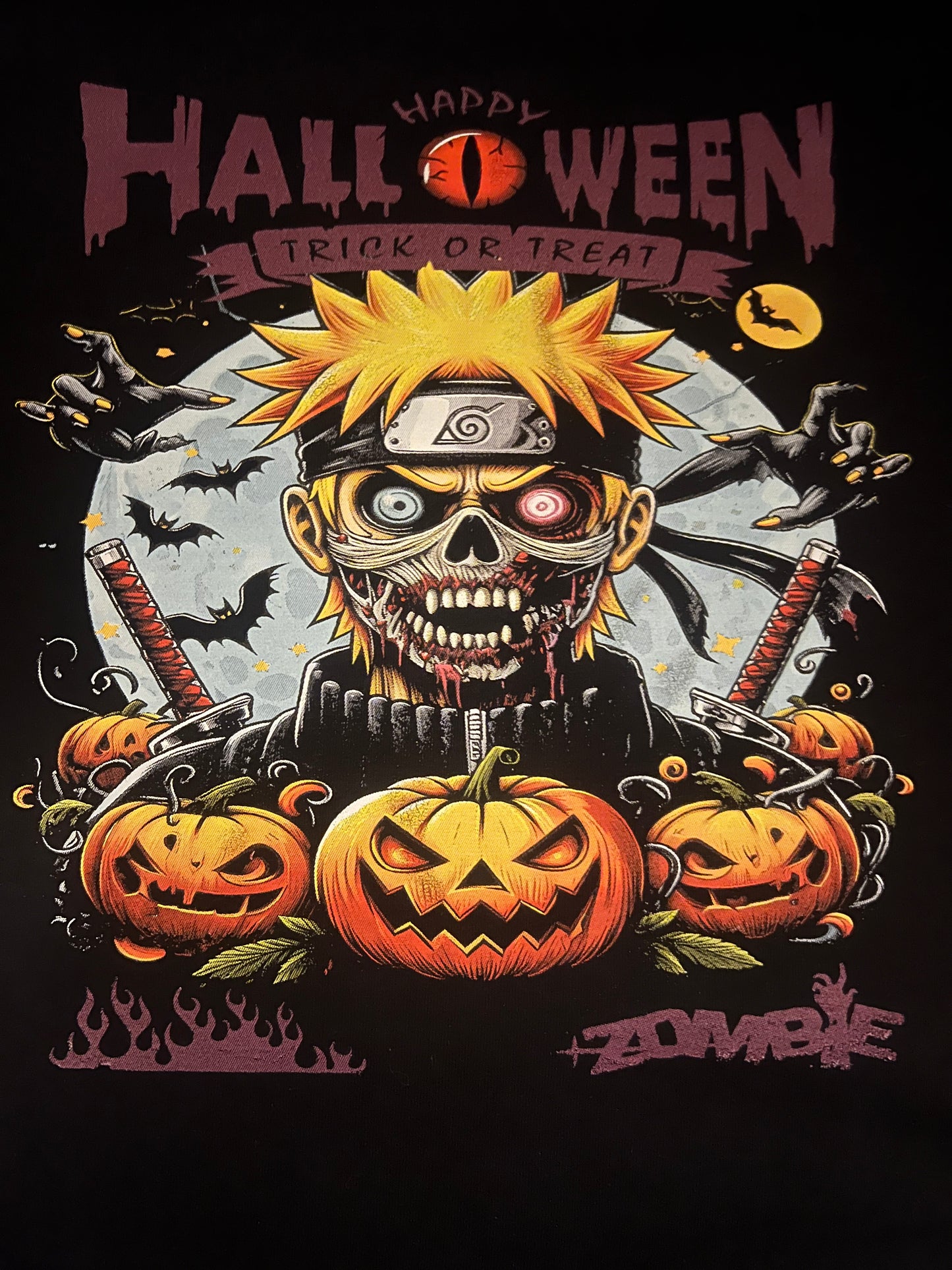 Naruto-Zombie-T-Shirt