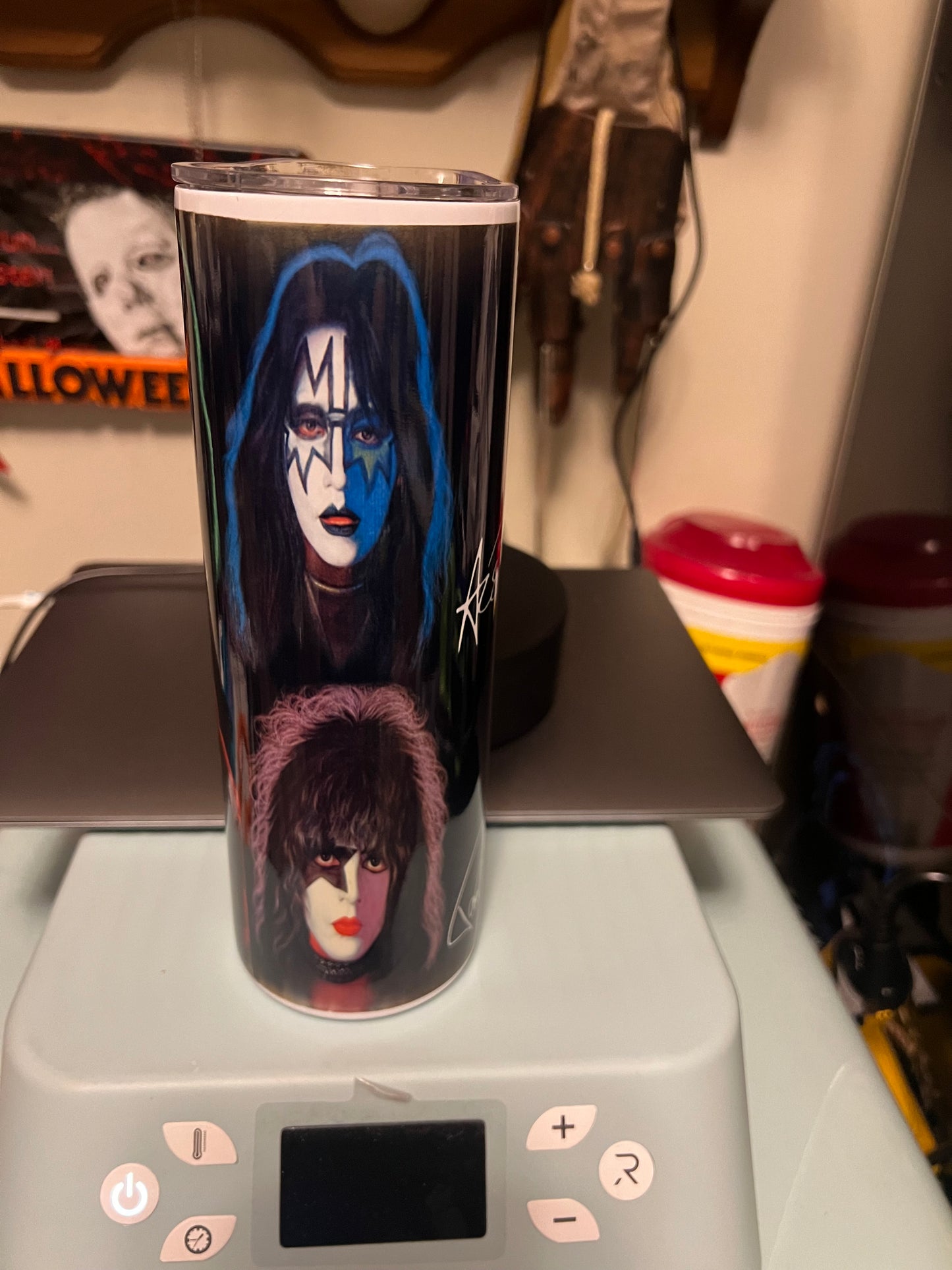 Kiss Autographed reproduction 20oz tumbler